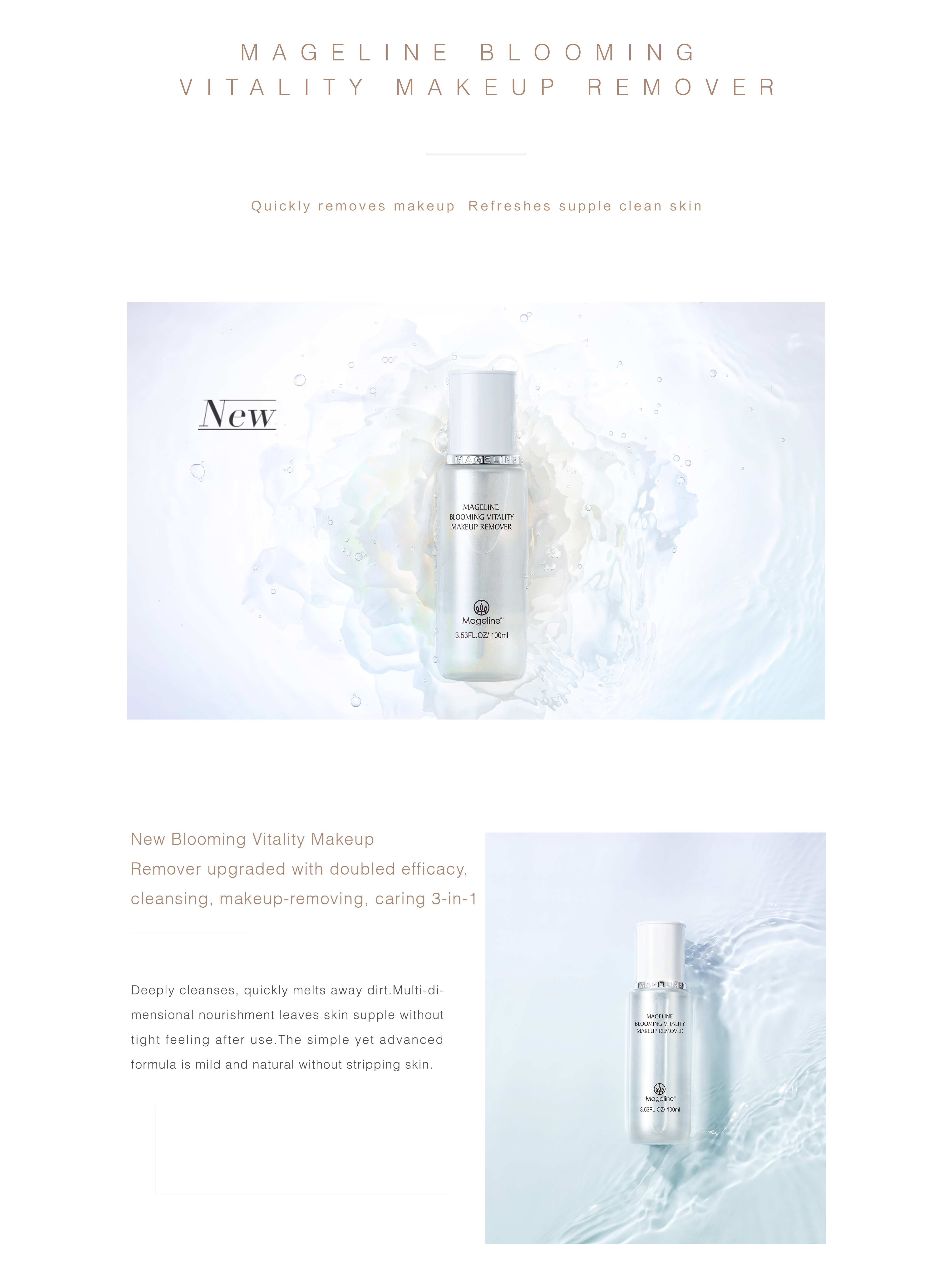 Mageline Blooming Vitality Makeup Remover Kea773